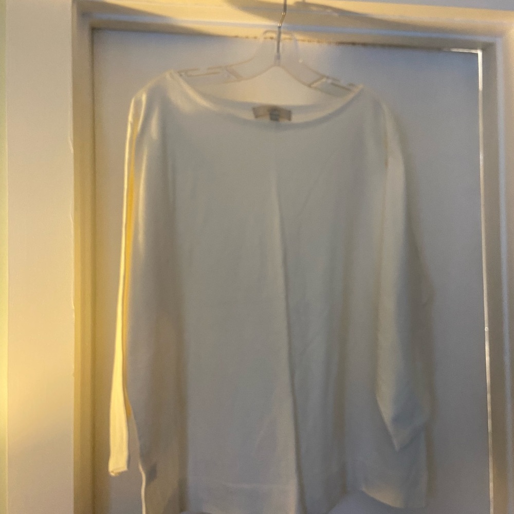 cream loft boat neck sweater NWOT